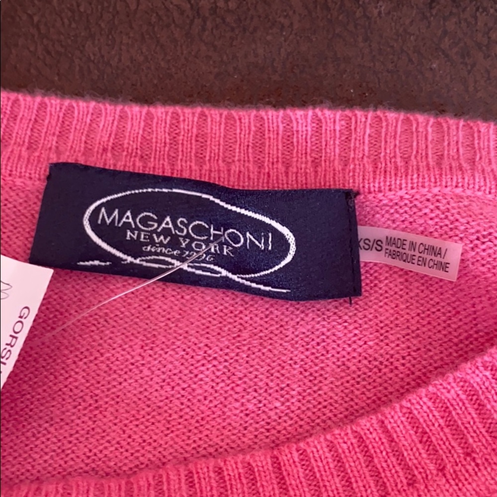 MAGASCHONI*Pink Flowy 100%Cashmere Sweater*Sm.$375 - Picture 10 of 10